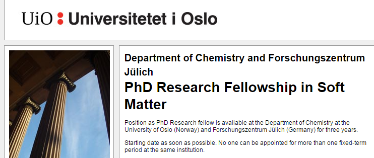 phd research fellowship in norway