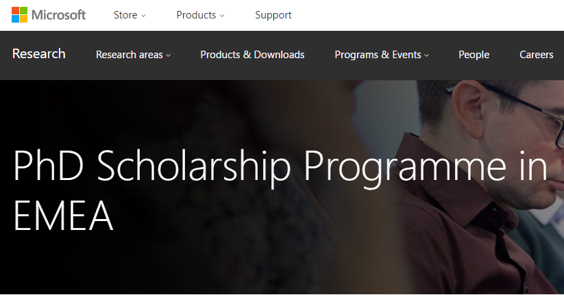 microsoft research phd scholarship programme