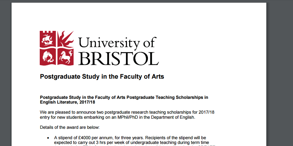 bristol university research papers