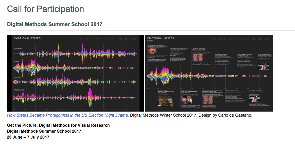 Summer School - Digital Methods for Visual Research, 26 June – 7 July ...
