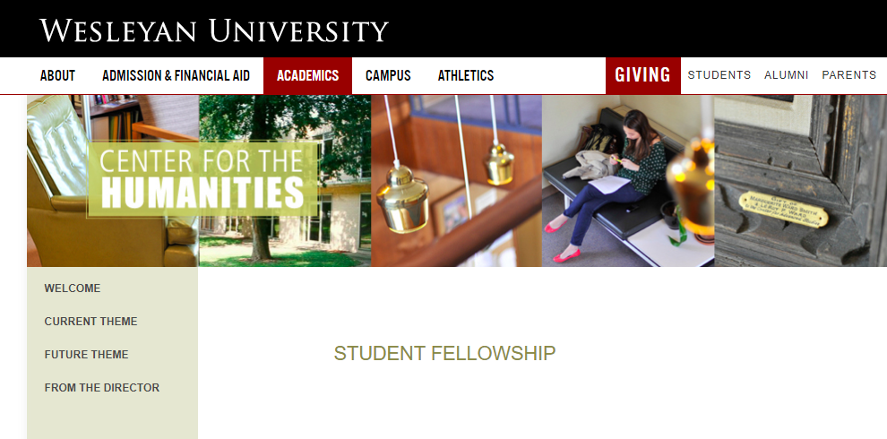 Wesleyan film thesis image