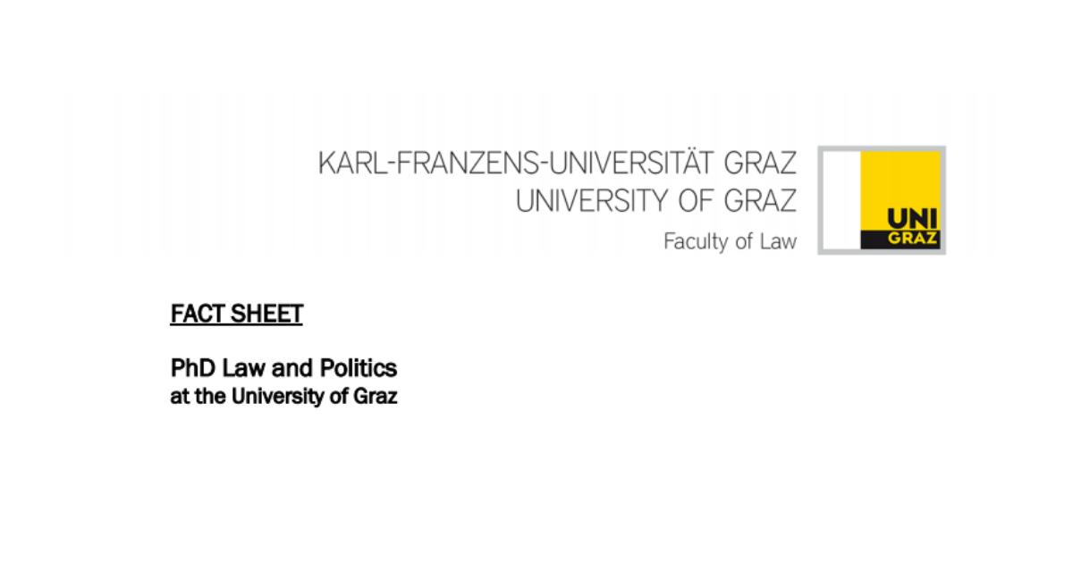 phd law and politics graz
